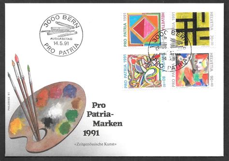 FDC Pro Patria Serie 1991 schön illustriert ET 14 5 1991 Kaufen auf