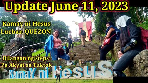 Kamay Ni Hesus Bilangan Ng Steps Paakyat Sa Tuktok Ng Bundok By Try