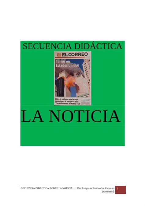 Pdf Secuencia Did Ctica Noticia Blog De Aula De De Eso Pdf