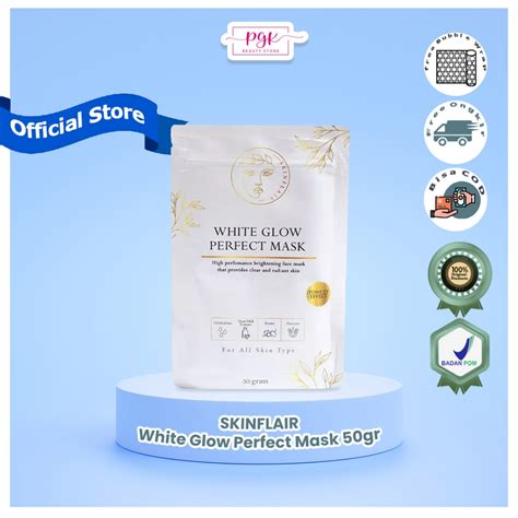 Jual Skinflair White Glow Perfect Mask Gr Shopee Indonesia