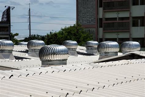 Natural Roof Ventilator With Sprinkler On Roof Roof Ventilation System