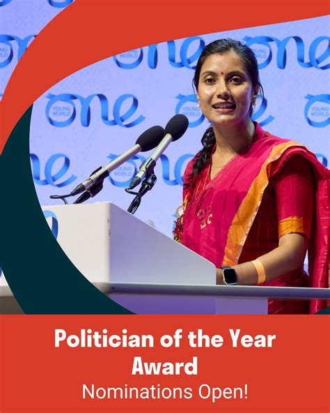 2024 One Young World Politician Of The Year Award Oppourtunities Forum