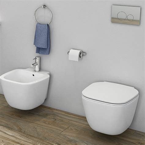 Rak Ceramics Zestaw One Miska Wc Podwieszana Rimless Deska Wc Slim