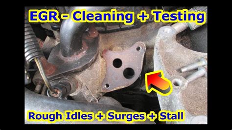 Egr Bad Stuck Behave Test Cleaning Testing Egr Valve How To Repair Diagnosis Problem Youtube