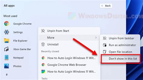 How To Hide Apps In Windows 11