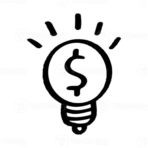 Light Bulb With Dollar Symbol Png