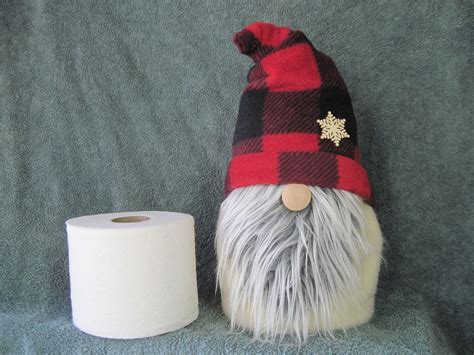 Gnome Pattern Gnome Toilet Paper Roll Cover 605 Etsy Gnome