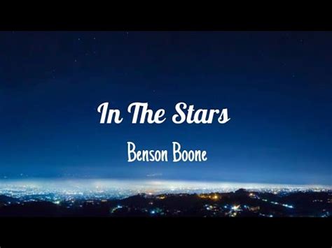 In The Stars Benson Boone YouTube