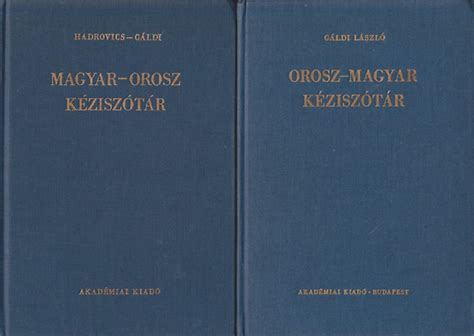 Libri Antikv R K Nyv Magyar Orosz Orosz Magyar K Zisz T R I Ii