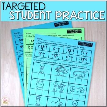 Word Mapping Worksheets - Connecting Phonemes to Graphemes | TPT