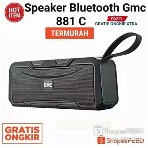 Jual PROMO SPEAKER BLUETOOTH GMC 881C ORIGINAL PORTABLE SPEAKER MINI