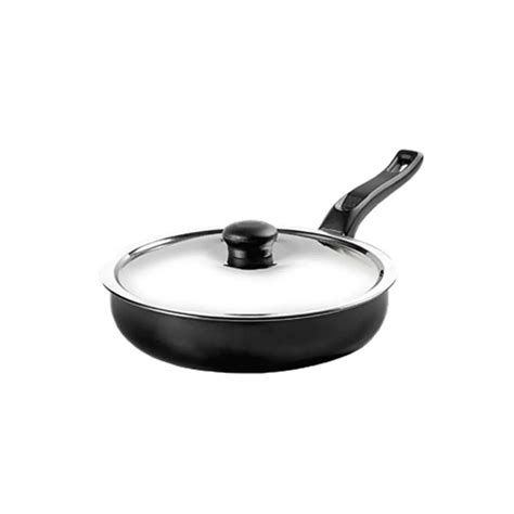 CG 25cm Hard Annodized Deep Fry Pan With Stainless Steel Lid - Kinaun ...