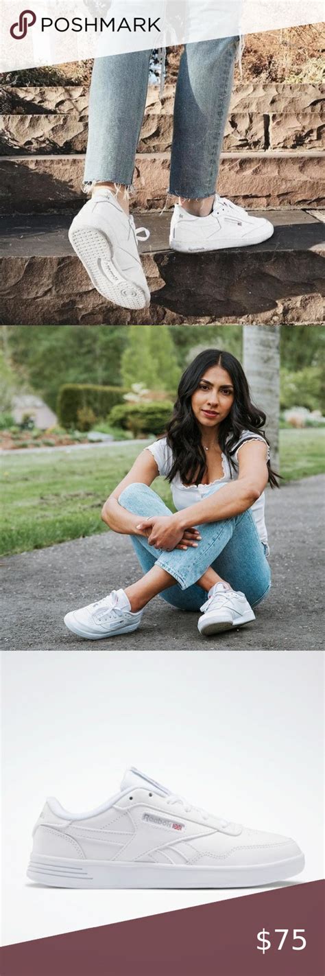 Fashion Blogger Mia Mia Mine Wearing Reebok Club C 85 Sneakers White