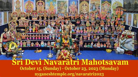 Ri Devi Navaratri Mahotsavam Begins Ri Devi Suprabh Tam Am Est