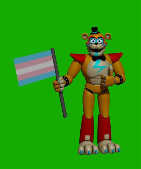 Glamrock Freddy Pride Transgender By Gr33nf3l1x On Deviantart