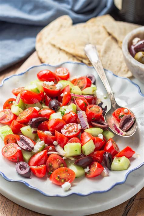 Mediterranean Cucumber Salad Tomato Cucumber Salad Recipe Low Carb Maven