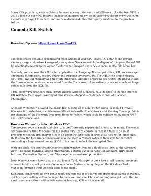 Fillable Online How To Build A VPN Kill Switch On Windows Using Comodo