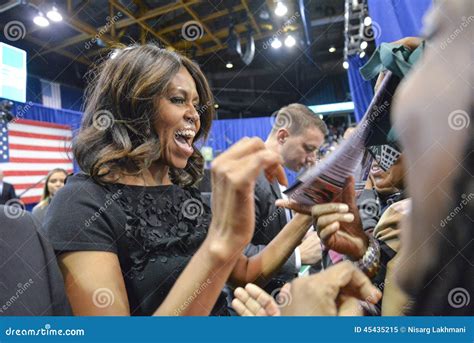 First lady Michelle Obama editorial image. Image of upcoming - 45435215