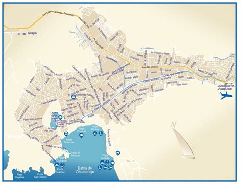 Mapas De Ixtapa Zihuatanejo Destinos M Xico