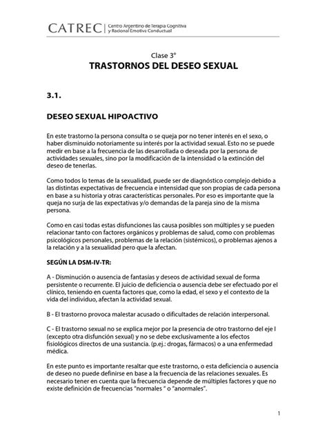 Sex Clase 3 Descargar Gratis Pdf Terapia De Conducta Cognitiva Trastorno Mental