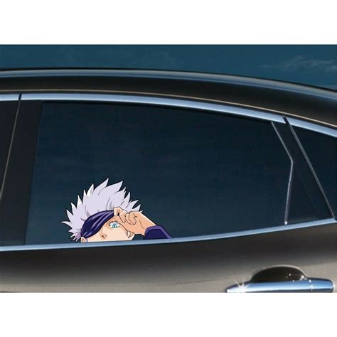 1Pair 2Pcs Satoru Gojo Peeker Peeking Car Bumper Window Vinyl Decal