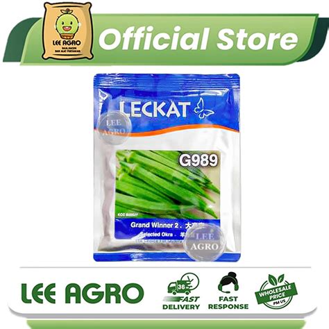 Leckat G989 G 989 558 N5 Kacang Bendi Okra Seed Seeds Biji Benih Sayur