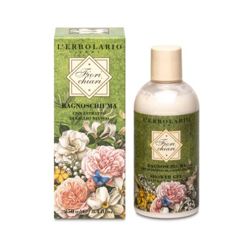 L Erbolario Fiori Chiari Bagnoschiuma Con Estratto Di Giglio Bianco 250ml