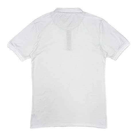 Camisa Tipo Polo Blanca Sólida