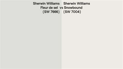 Sherwin Williams Fleur De Sel Sw 7666 Vs Snowbound Sw 7004 Side By Side Benjamin Moore