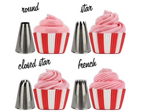 Cupcake Decorating Tip Set A Set Of Frosting Tips For Standard Cupcakes Etsy In 2024 Cupcake