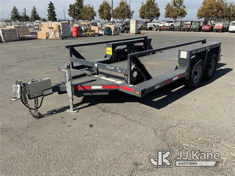 2015 Jlg 7616 Tilt Trailer Double Axel Pintle Hitch Max Load 6500lbs