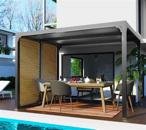 Pergola Aluminium Bioclimatique X M Pour Balcon Et Terrasse