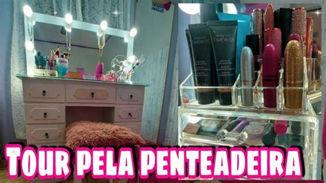 Tour Pela Minha Penteadeira Camarim Vanity Vanity Mirror Feliz