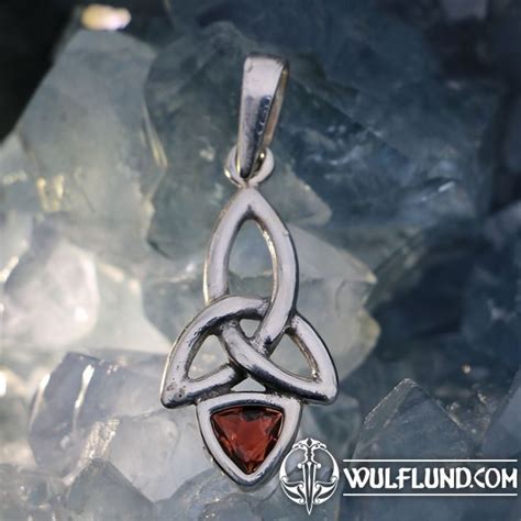 Kira Silver Pendant Garnet Drakkaria Pendants With Gemstones Silver