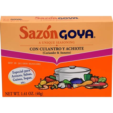 Buy Goya Coriander Annatto Seasoning Sazon Culantro Y Achiote Of It S