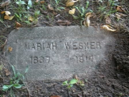 Mariah Benham Wesner Find A Grave Memorial