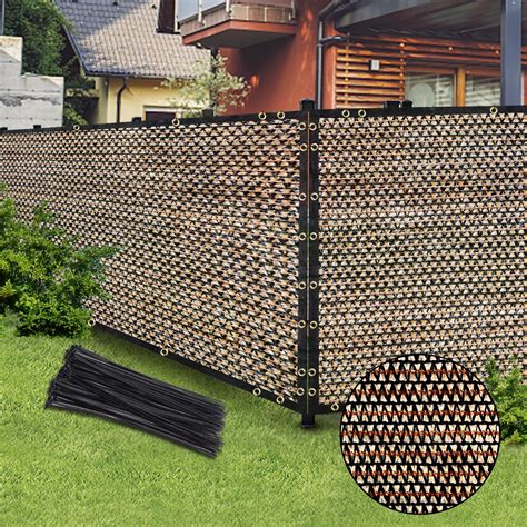Amazon.com : Brown 6FT X 50FT Outdoor Privacy Screen Fence & Mesh Shade