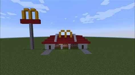 How To Build Mcdonalds In Minecraft Youtube