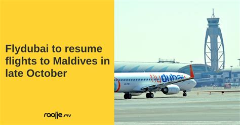 Flydubai To Resume Flights To Maldives In Late October