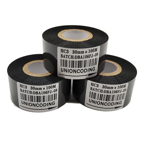 Black 30mm 100m Coding Foil Hot Stamp Ribbon Date Coding Ribbon China