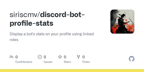 github siriscmvdiscord bot profile stats display  bots stats