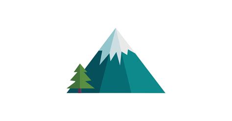 mountain - Mountain - Sticker | TeePublic