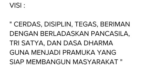 Contoh Visi Misi Pramuka Koleksi Gambar