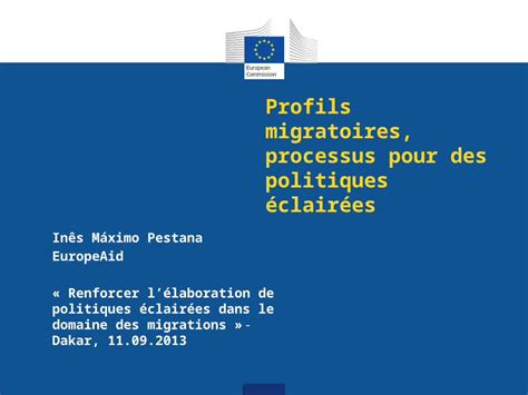 PPT Profils migratoires processus pour des politiques éclairées Inês