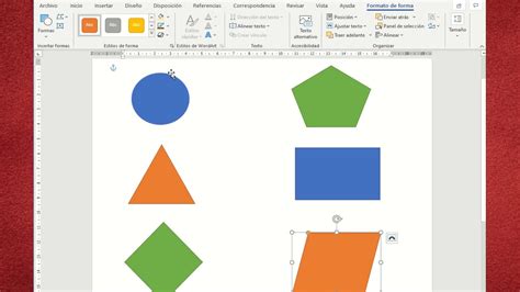 Cómo Insertar Formas En Word Para Niños Youtube