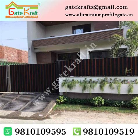 Aluminium gate Design || Aluminium Front Gate design profile gate ...