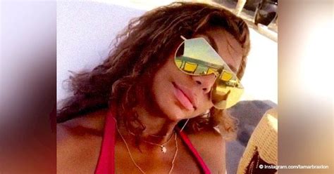 Tamar Braxton Flaunts Curves And Tattoos In Pink Skimpy Bikini In Recent Video
