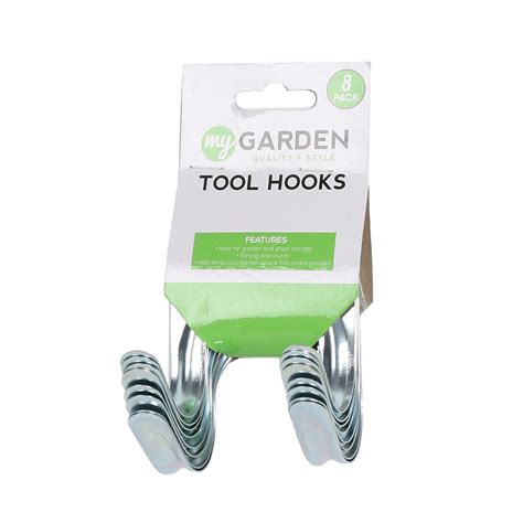 My Garden Tool Hooks 8 Pack | Wilko