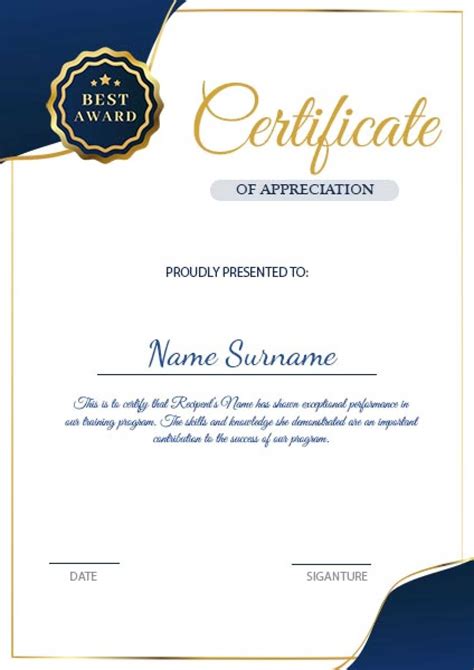 Degree Certificate Template