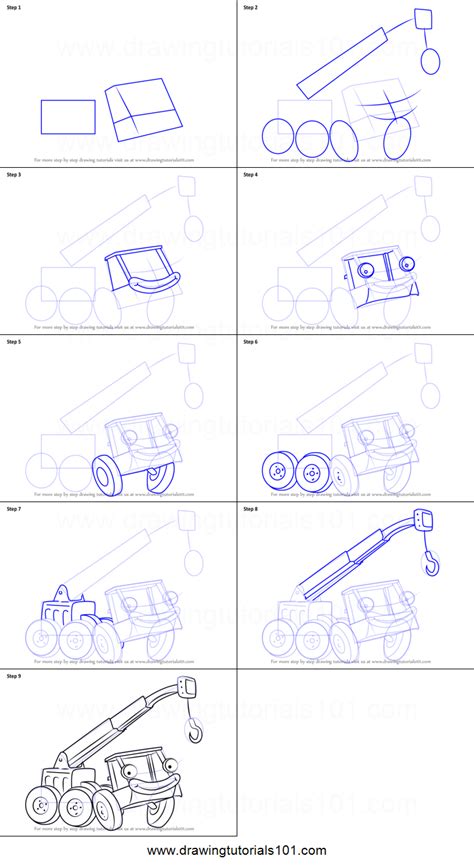 How To Draw Lofty From Bob The Builder Printable Drawing Sheet By